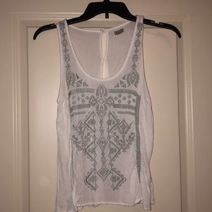 Embroidered crop top